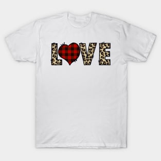 Leopard print Love T-Shirt